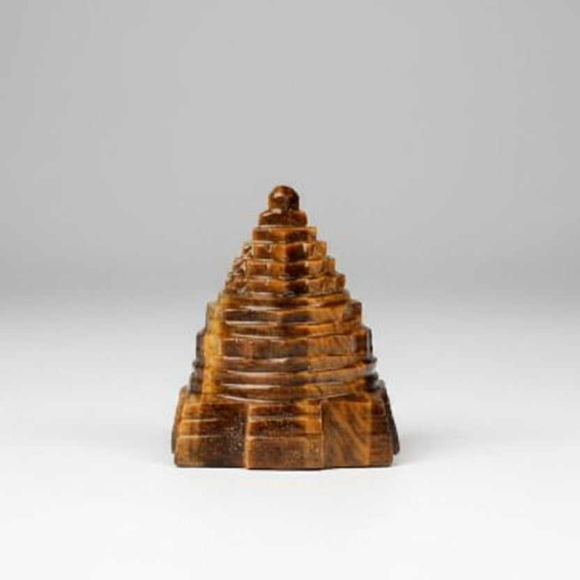 Shree Yantra in Tiger Eye Stone 74 gms III