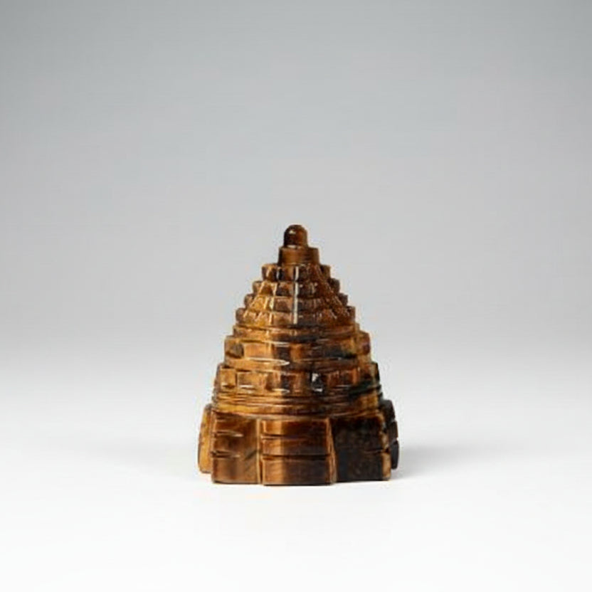Shree Yantra in Tiger Eye Stone 74 gms IV
