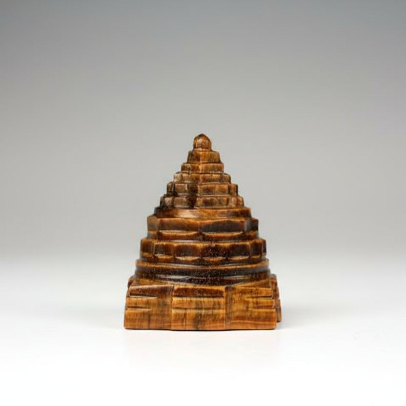 Shree Yantra in Tiger Eye Stone 72 gms I