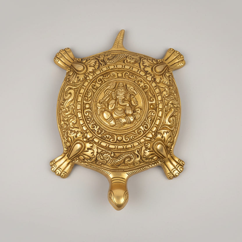 Exquisite Kurma Avatar Brass Idol