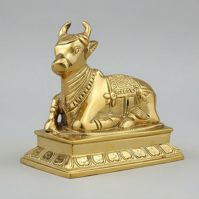 Sitting NandiBull) Brass Idol