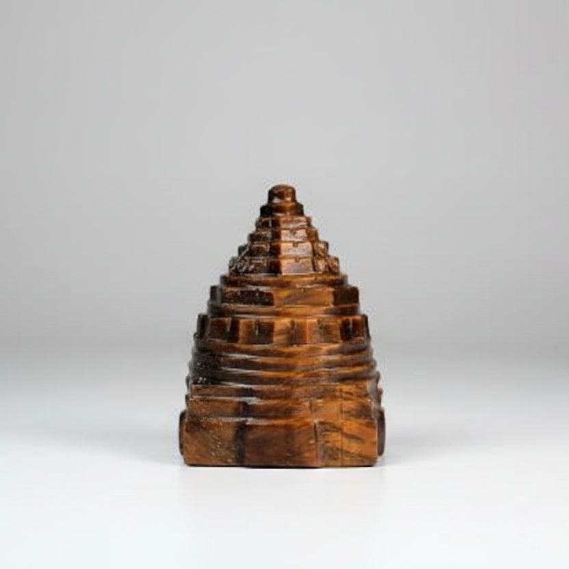 Shree Yantra in Tiger Eye Stone 92 gms