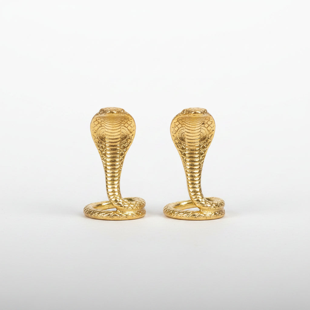 Ashtadhatu Naag Nagin Set (Pair of Snakes)-Small