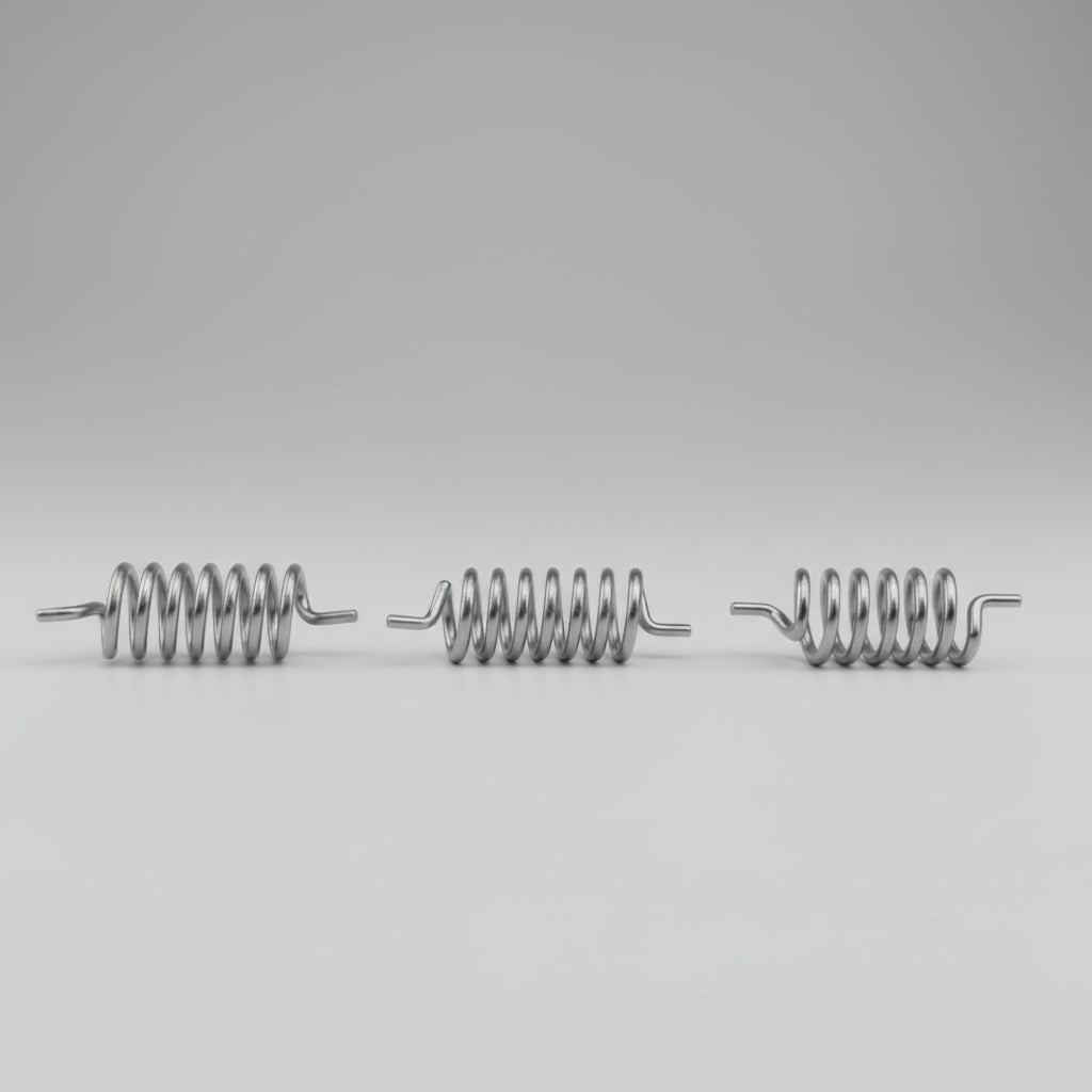 White Round Spring-Clockwise