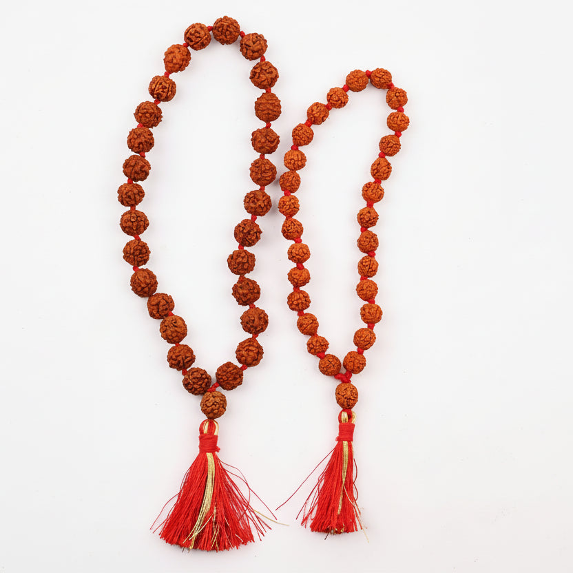 Rudraksha Mala Set Of 9 (8 mm)-With Knots