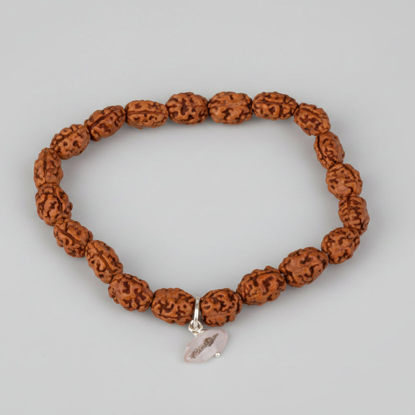 2 Mukhi Moon Java Bracelet (I)-10 mm