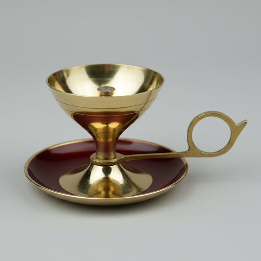 Brass Deep Aarti Diya-Small