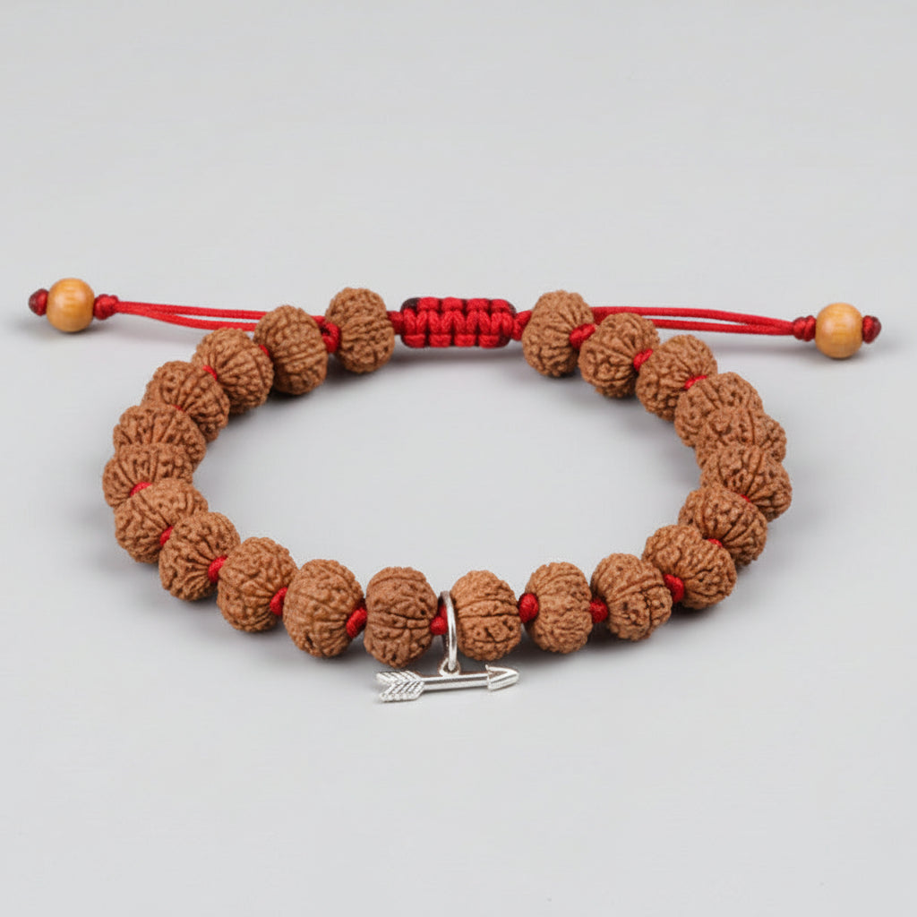 12 Mukhi Surya Wrist Java Bracelet-Silver Chakri & Balls