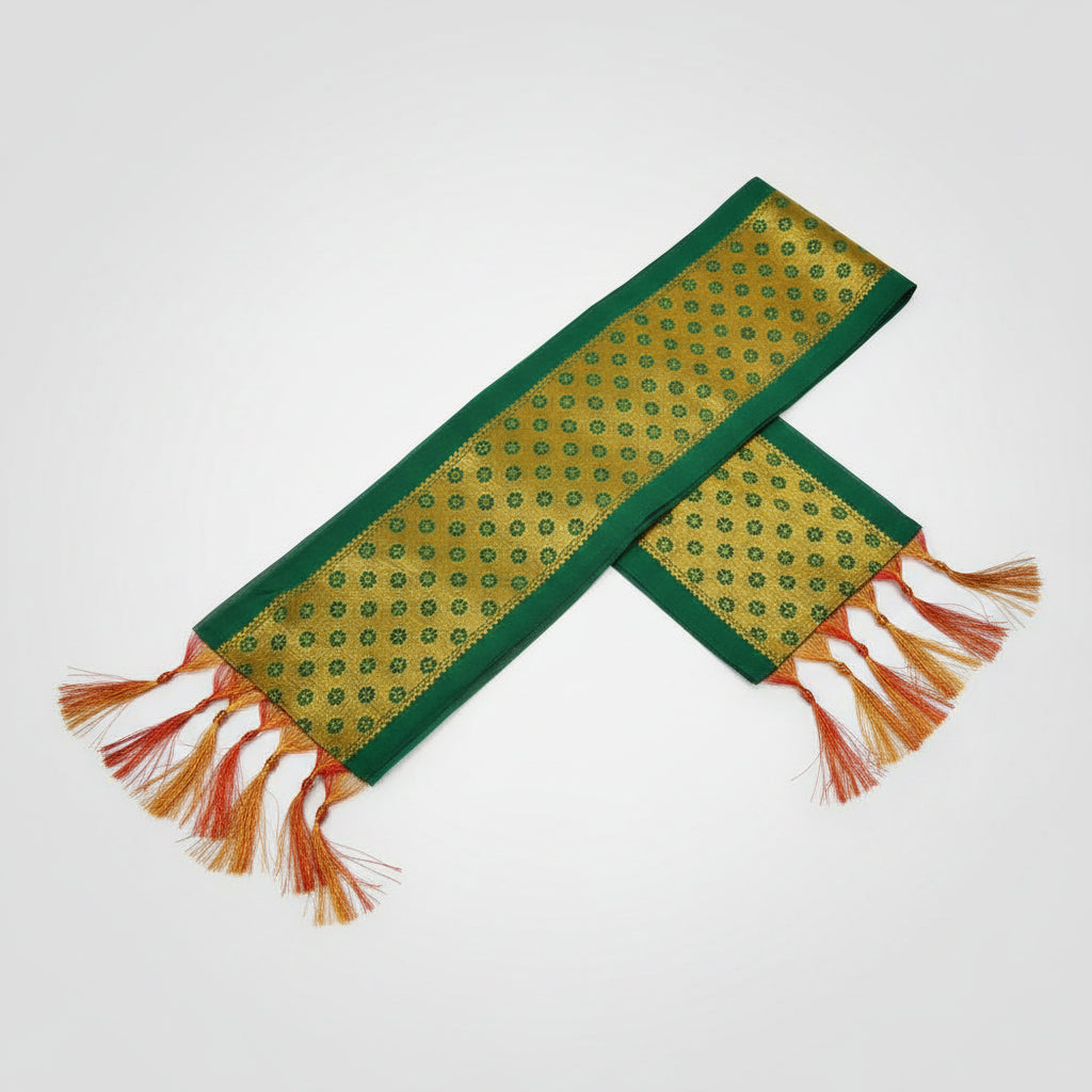 Angavastram Flower Design-Green
