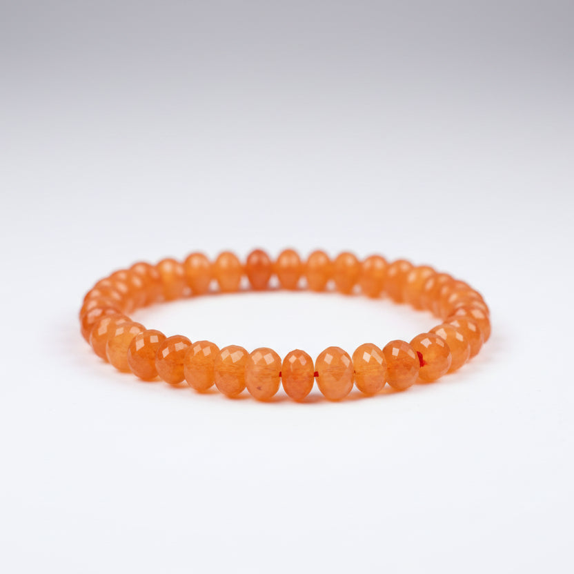 Carnelian Bracelet (Faceted Beads)