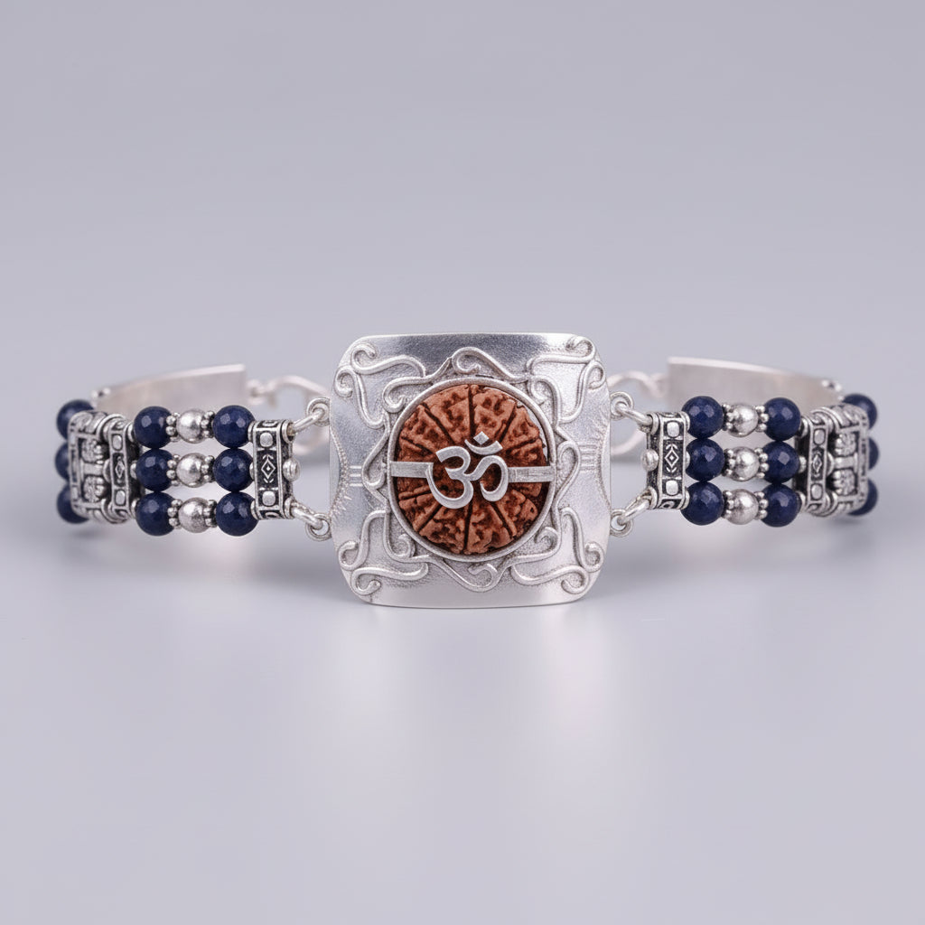 17 Mukhi Collector and Blue Sapphire Bracelet (Third Eye)