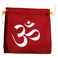 Om Satin Pouches Set of 20-Deep Indigo