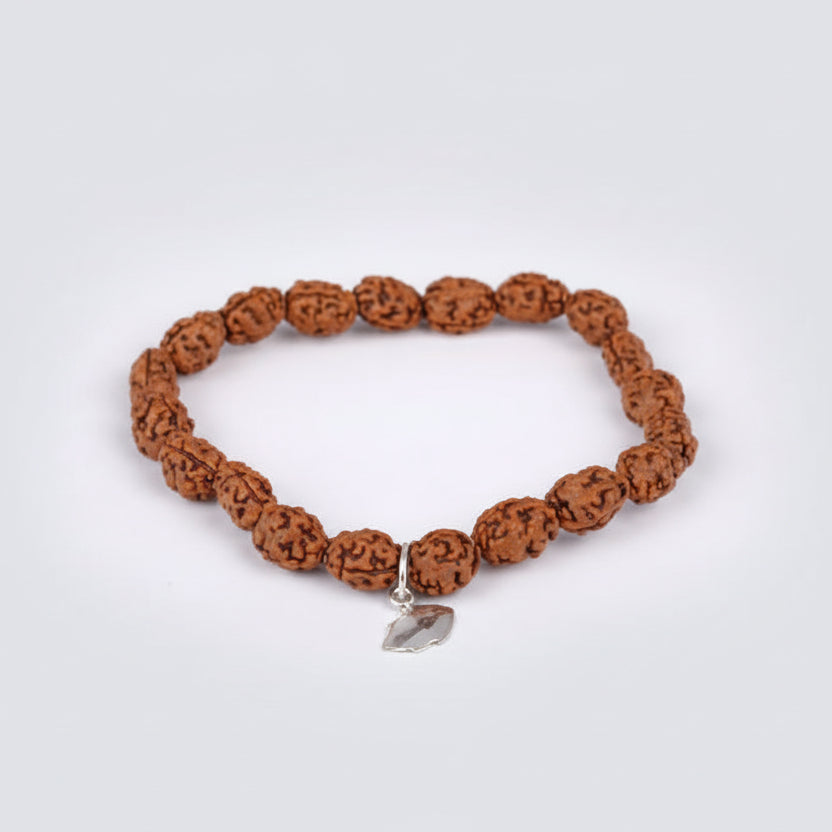 2 Mukhi Moon Java Bracelet (I)-10 mm