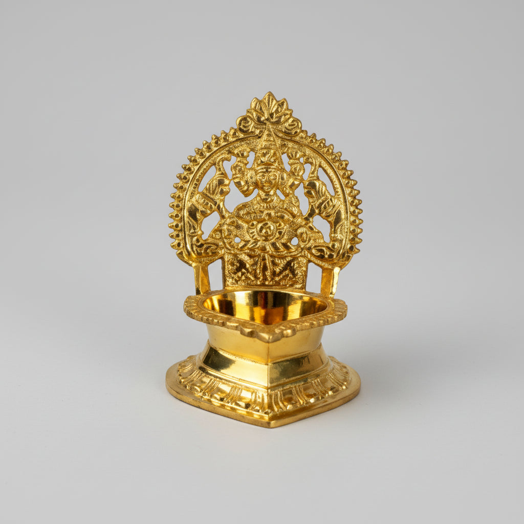 Aishwarya Laxmi Diya In Brass-Design I