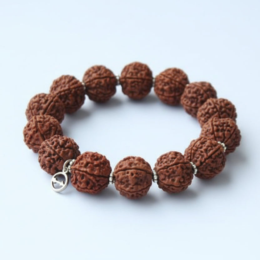 7 Mukhi Mahalakshmi Bracelet-Regular-Woolen Spacers