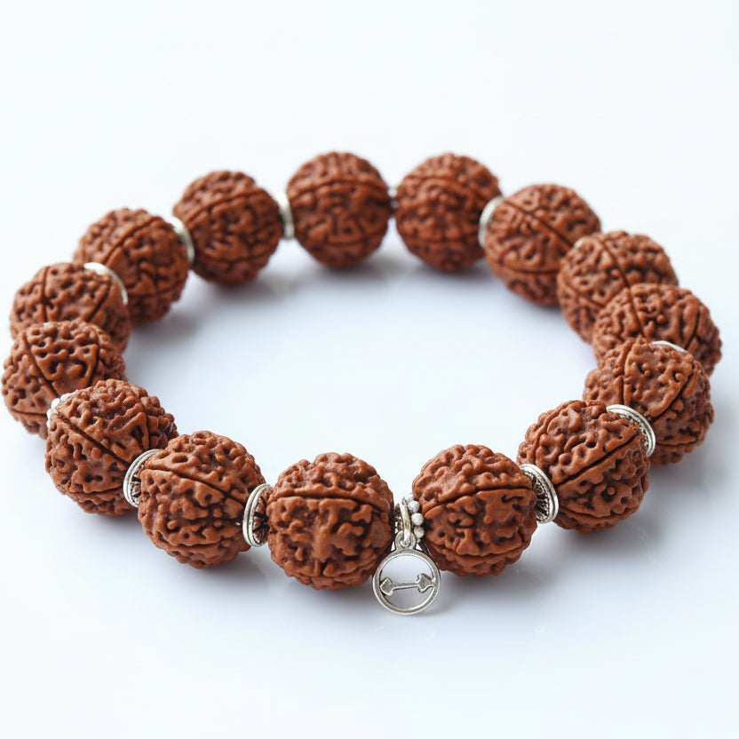 7 Mukhi Mahalakshmi Bracelet-Regular-Silver Chakri