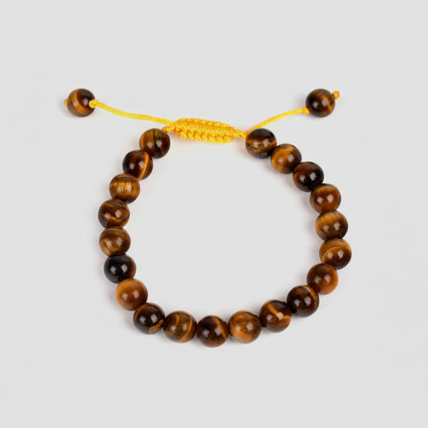 Tiger Eye Bracelet (8 mm)-Thread