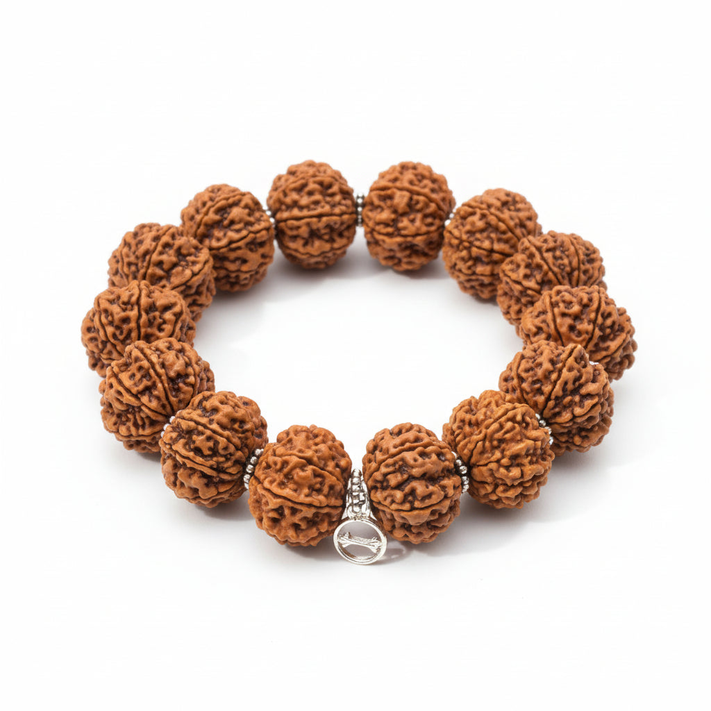 14 Mukhi Hanuman Bracelet-Silver Chakri