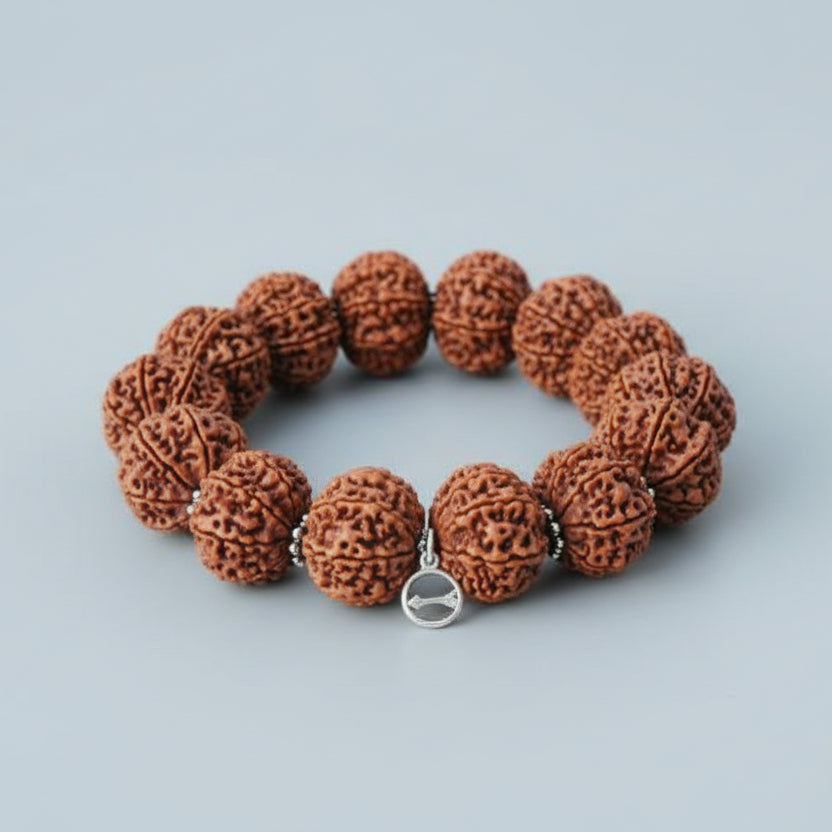 11 Mukhi Sadhana Bracelet-Collector-Woolen Spacers