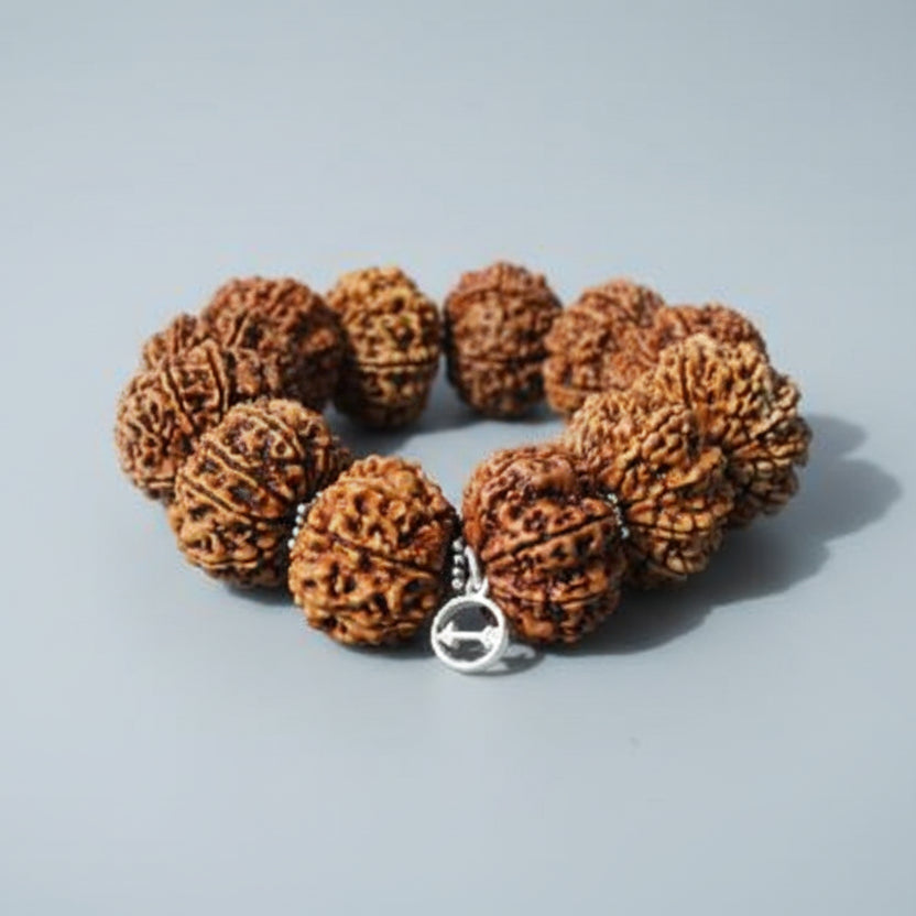 8 Mukhi Ganesh Bracelet-Collector-Woolen Spacers