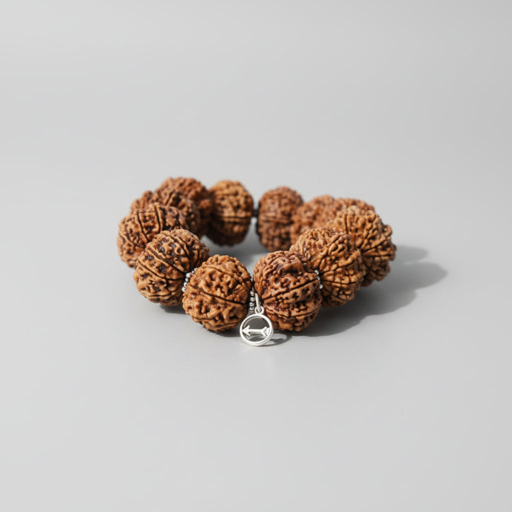 8 Mukhi Ganesh Bracelet-Regular-Silver Chakri