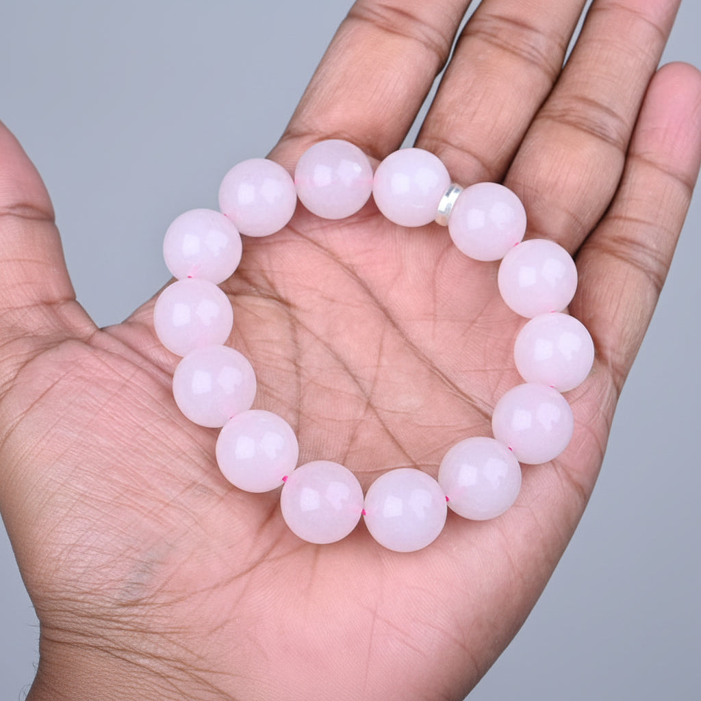 Natural Rose Quartz Bracelet-10 mm