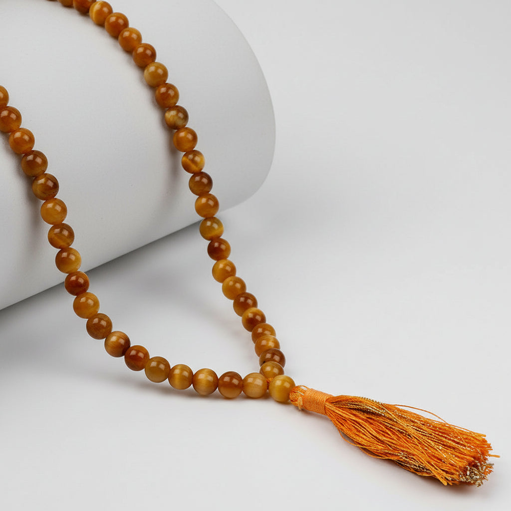 Brown Cat's Eye Mala-6 mm