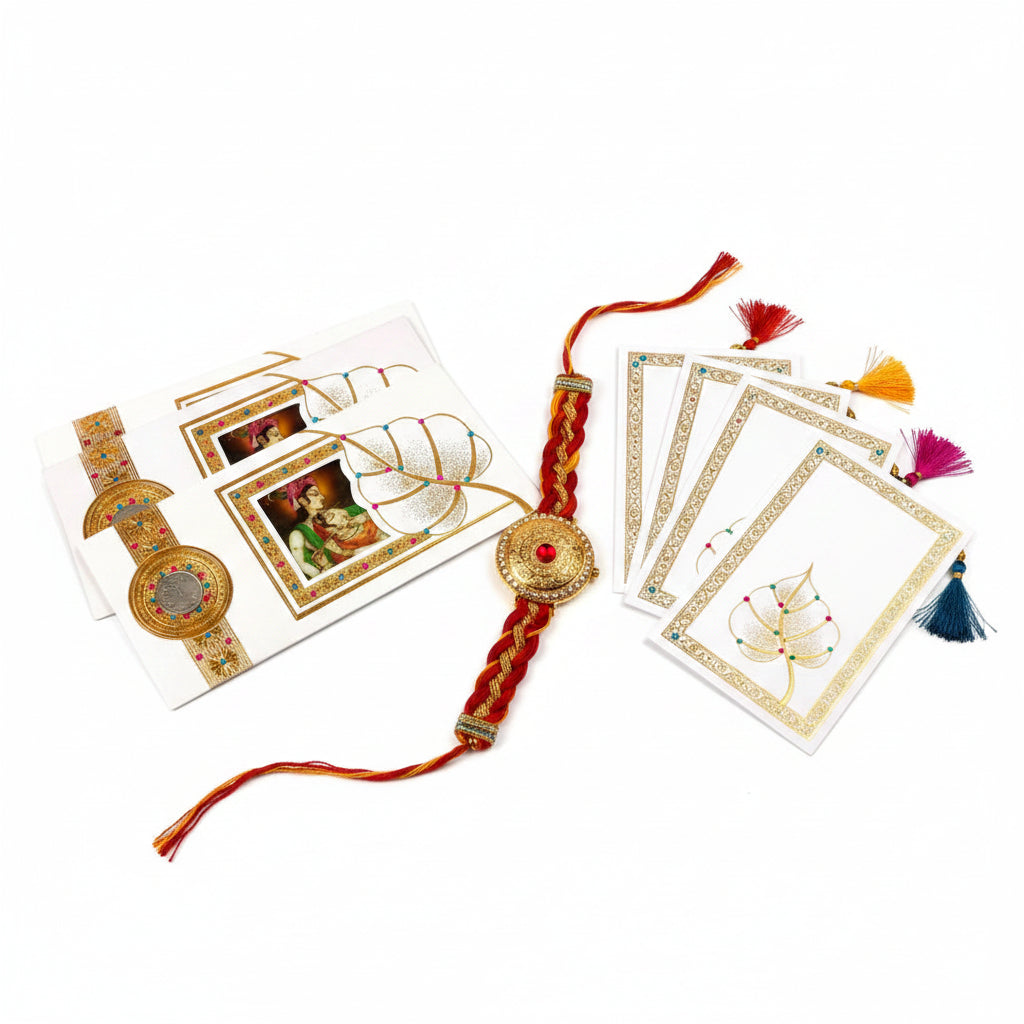 Radha Krishna Envelope III-Orange