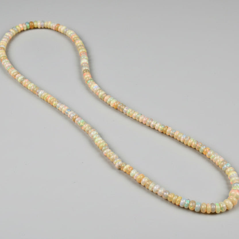 Opal Rainbow Fire Necklace-60.95 carats