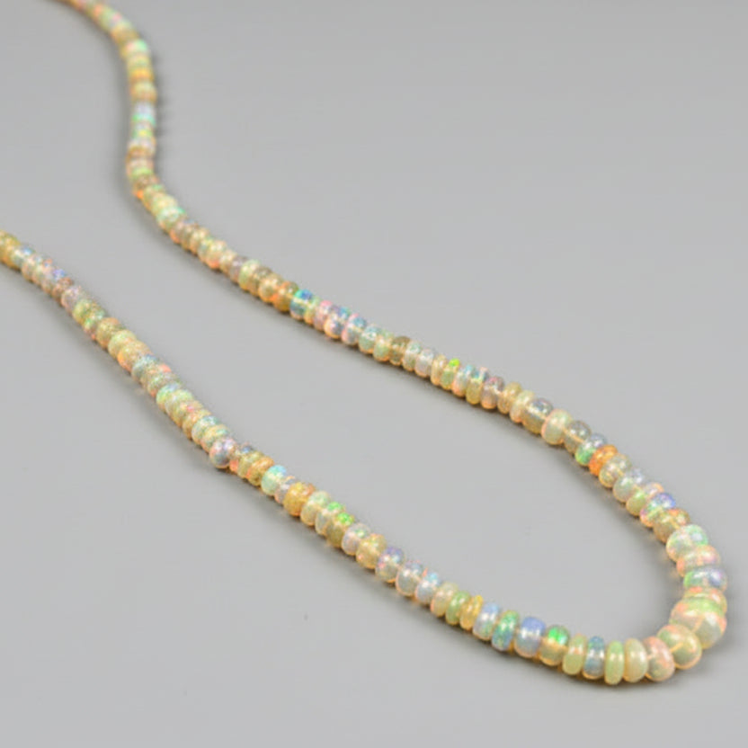 Opal Rainbow Fire Necklace-33.95 carats