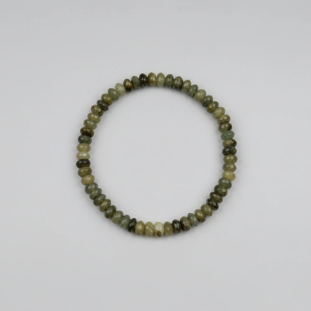 Cat's Eye Faceted Button Shape Mala-10 mm