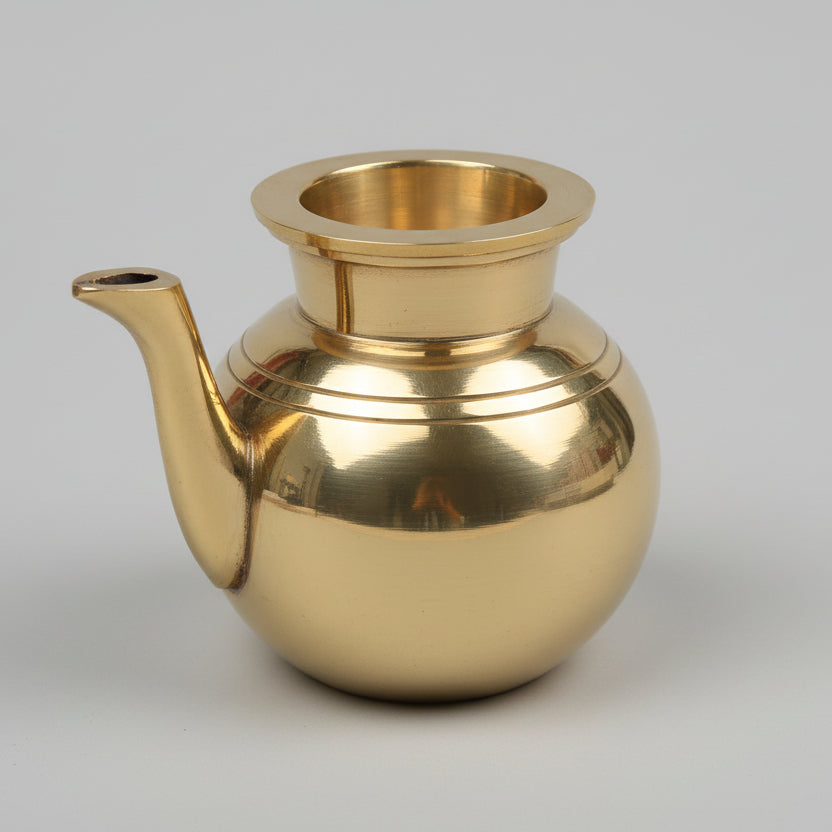 Brass Gokarna Kindi Lota for Puja-Large