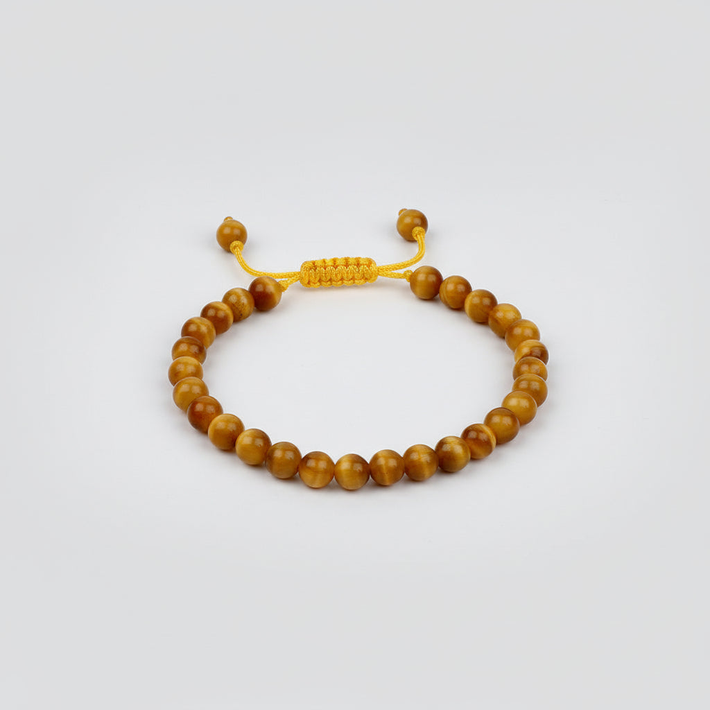 Brown Cats Eye Adjustable Thread Bracelet-8 mm