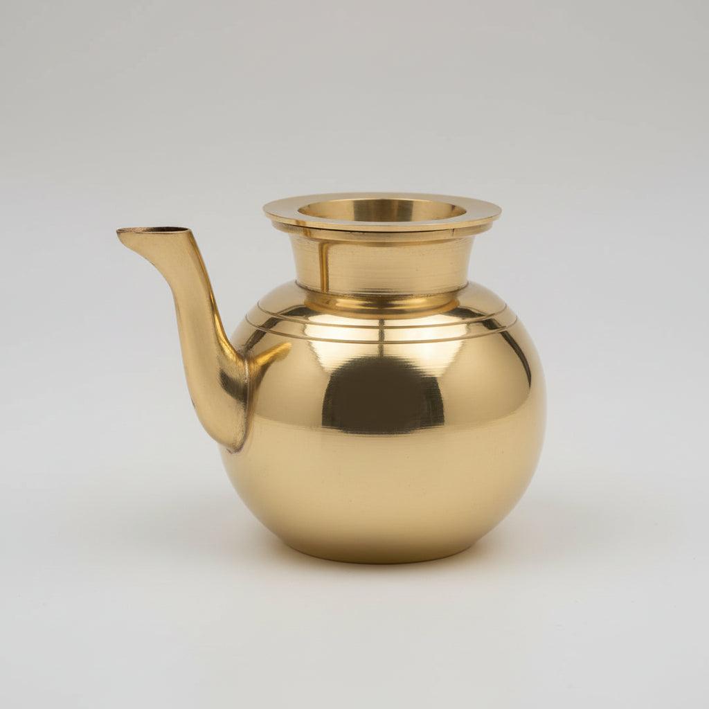 Brass Gokarna Kindi Lota for Puja-Large