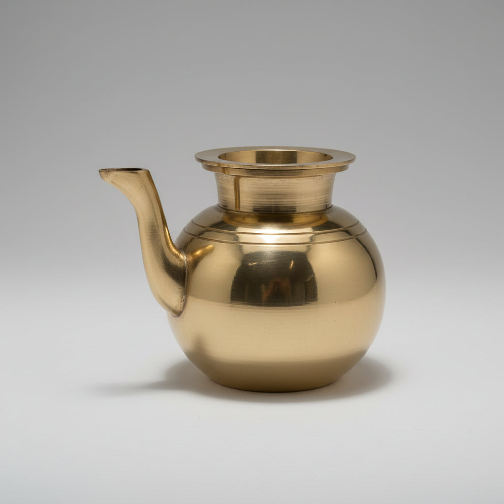 Brass Gokarna Kindi Lota for Puja-Small
