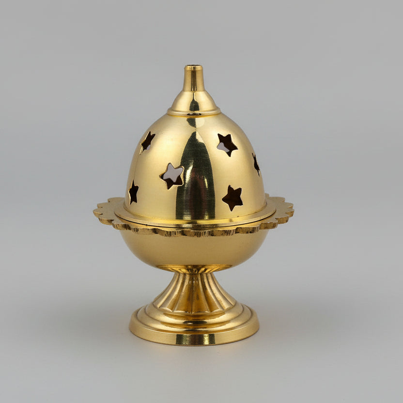 Brass Pineapple Shape Akhand Diya-Large