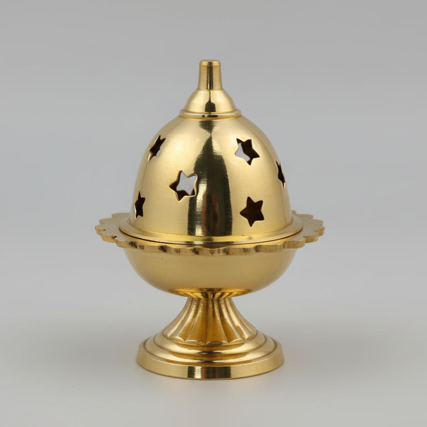 Brass Pineapple Shape Akhand Diya-Large