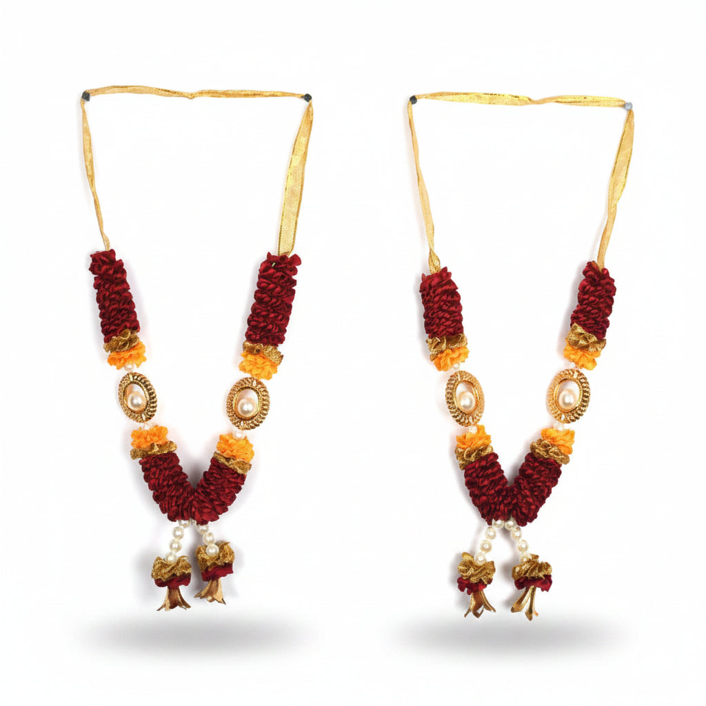 Pearl Deity Garland Design XX-Red