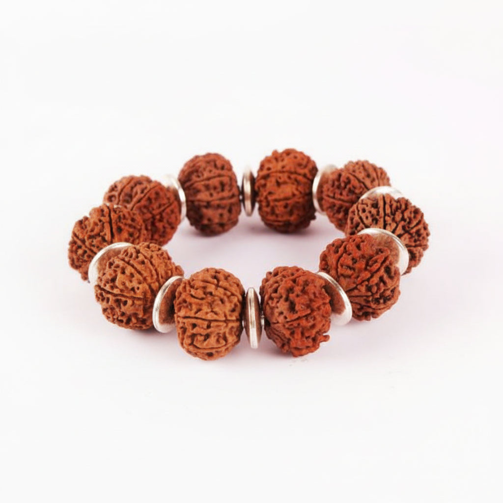 9 Mukhi Durga Shakti Bracelet-Collector-Silver Spacers