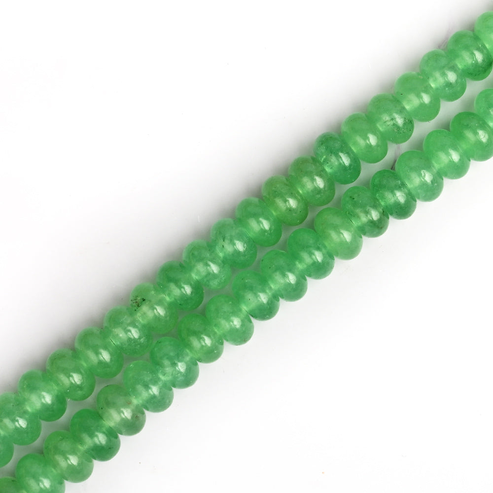 Green Aventurine Elliptical Beads Necklace