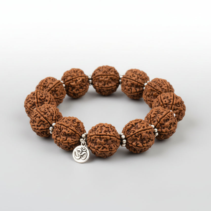 6 Mukhi Mangal Bracelet-Small-Woolen Spacers