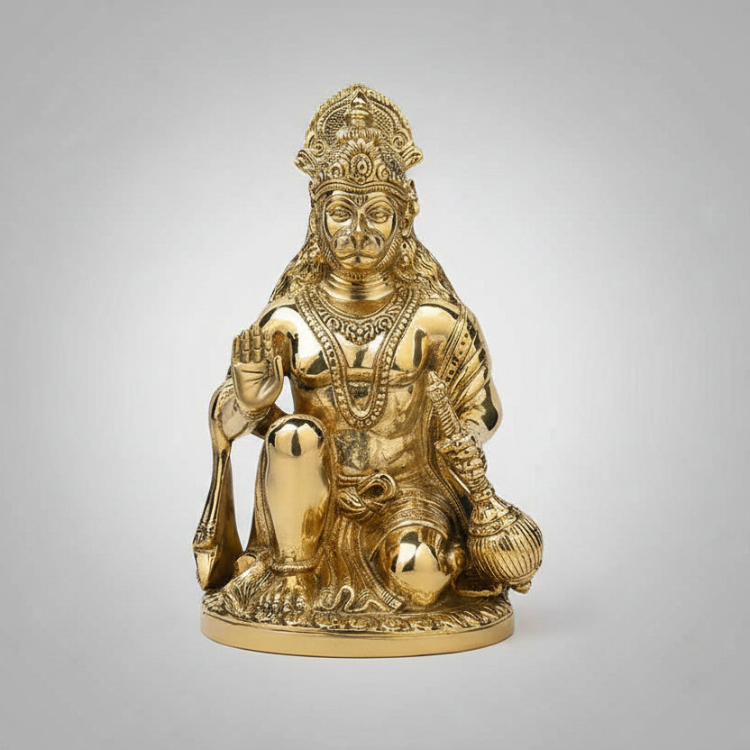 Brass Idol of Blessing Hanuman