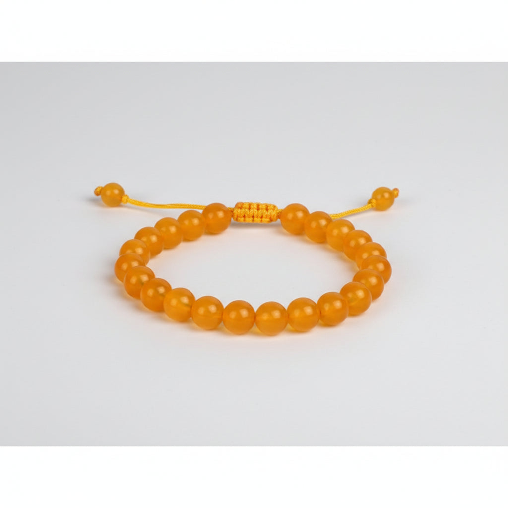 Yellow Agate Bracelet (Design I)-Elastic