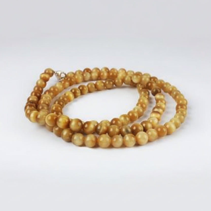 Cats Eye Round Mala (8 mm)-108 Beads