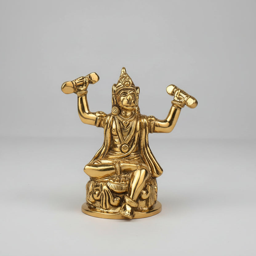 Hanuman Mudra Brass Statue