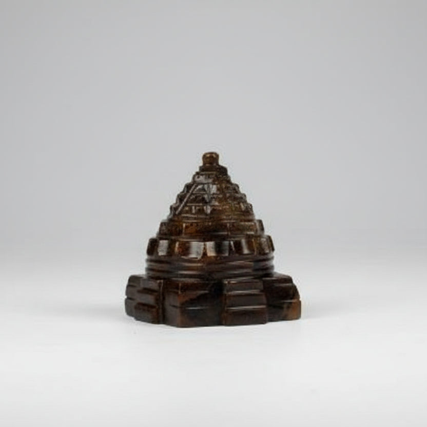 Shree Yantra in Tiger Eye Stone 80 to 90 gms