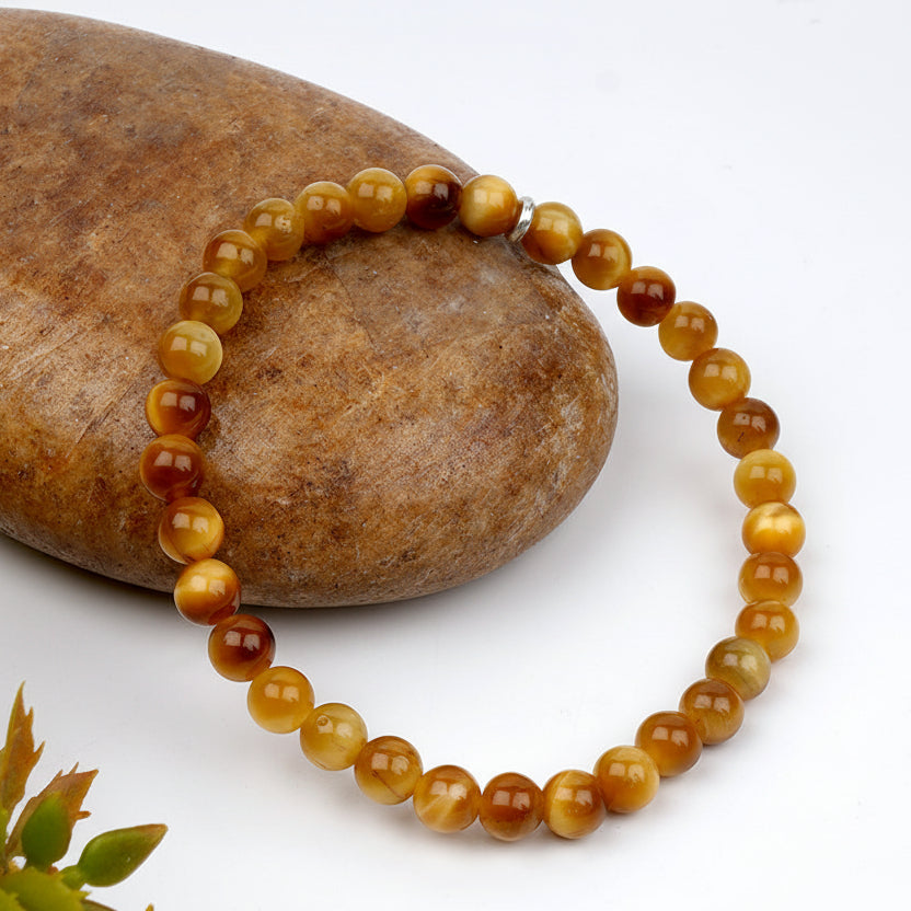Brown Cats Eye Bracelet-8 mm