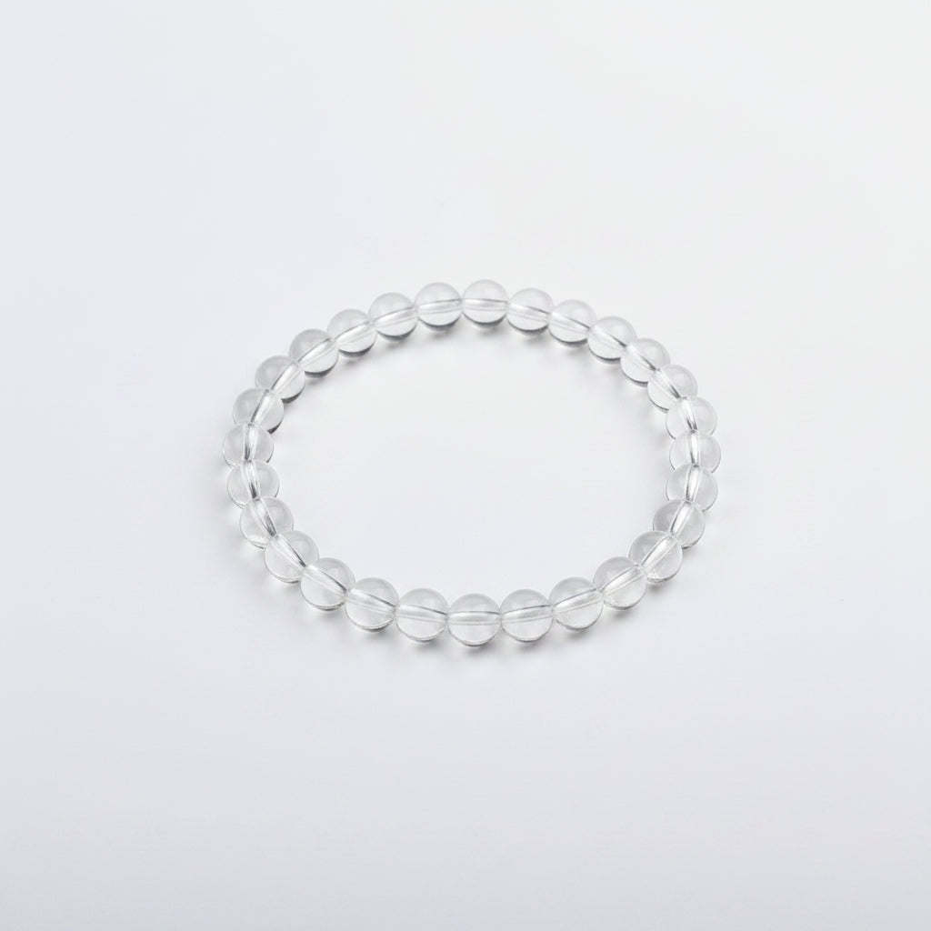 Round Sphatik Bracelet in Elastic-8 mm