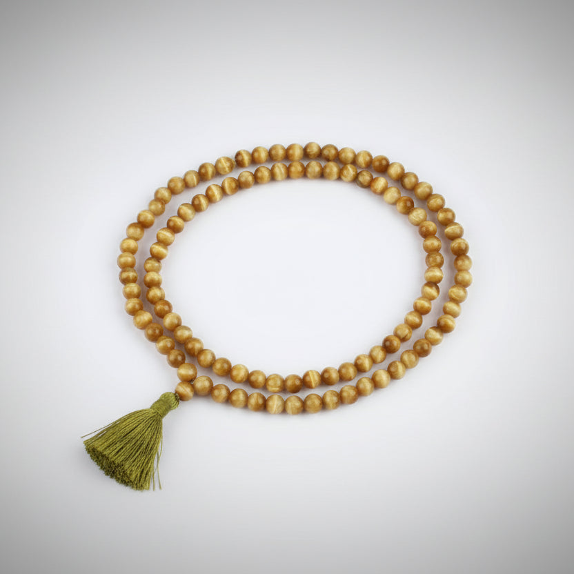 Cats Eye Round Mala (8 mm)-108 Beads