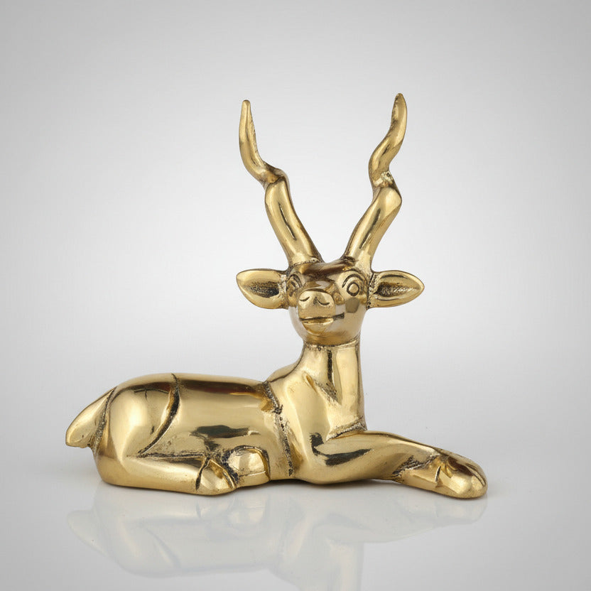 Deer Brass Idol